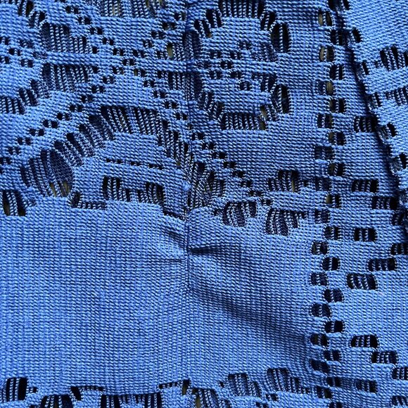 Lulus Cut Above the Rest Blue Lace Maxi Dress Long Sleeve Size S Evening Gown - Picture 10 of 10